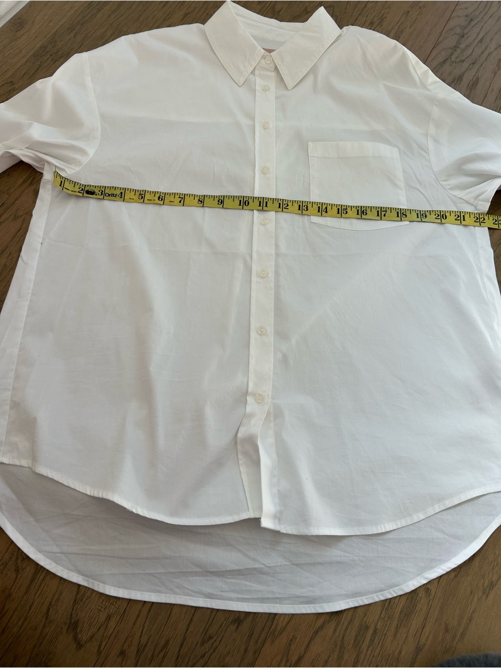 Philosophy Classic White Button-Down Poplin Shirt Size Medium - Picture 6 of 9